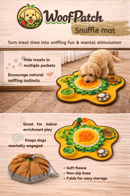 Dog Snuffle Mat | Interactive Slow Feeder & Enrichment Toy