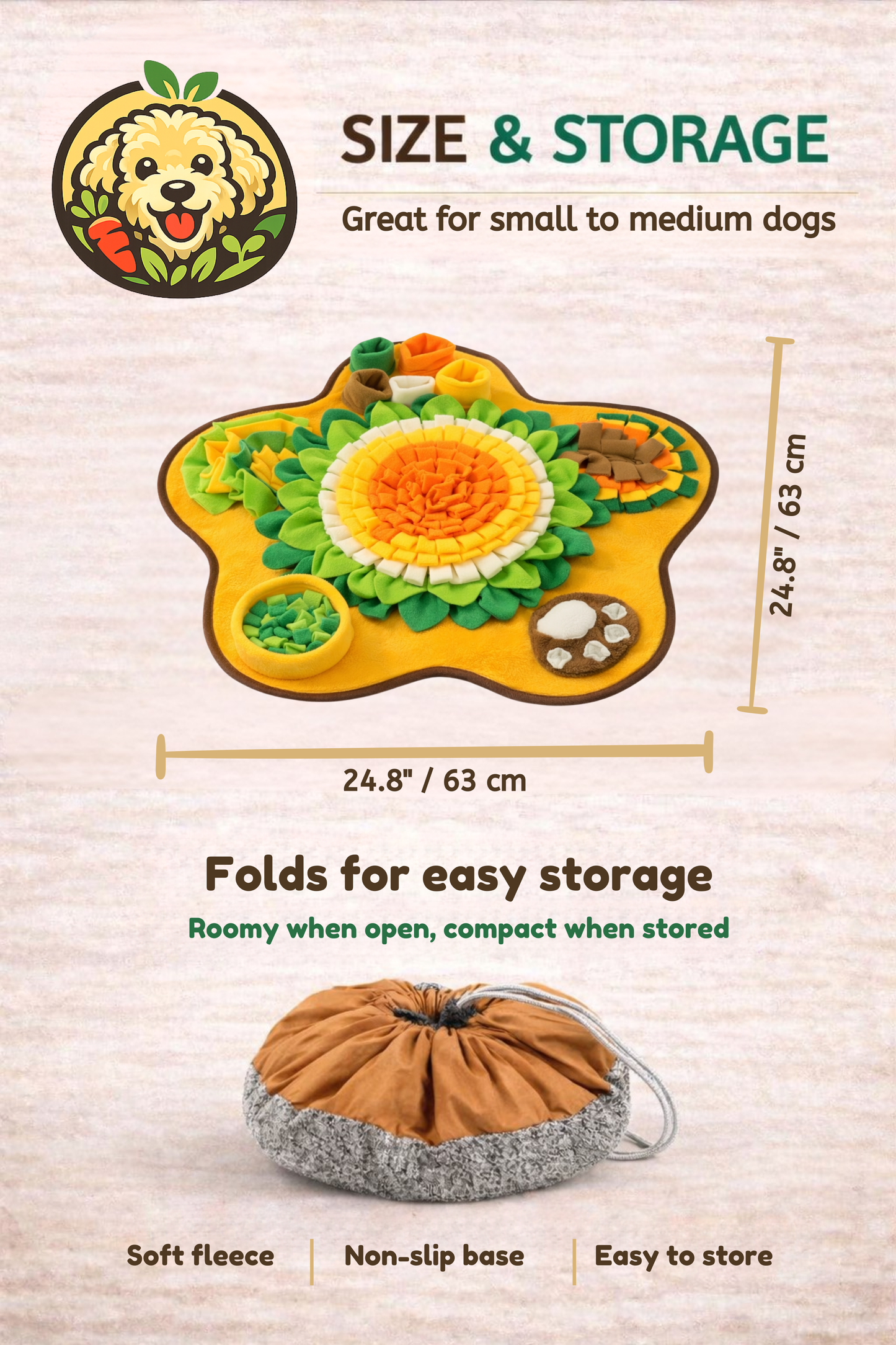 Dog Snuffle Mat | Interactive Slow Feeder & Enrichment Toy
